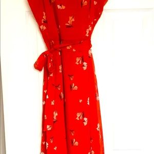 Banana Republic floral midi dress.
